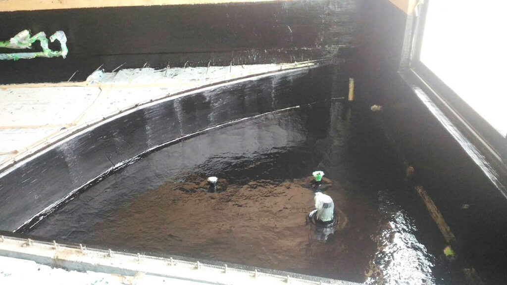 アスファルト防水(熱工法)施工後