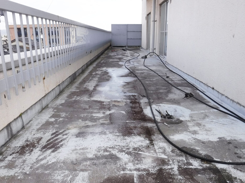 ウレタン塗膜防水施工前